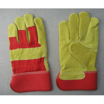 Pig Split Leather Full Palm Working Glove-3593